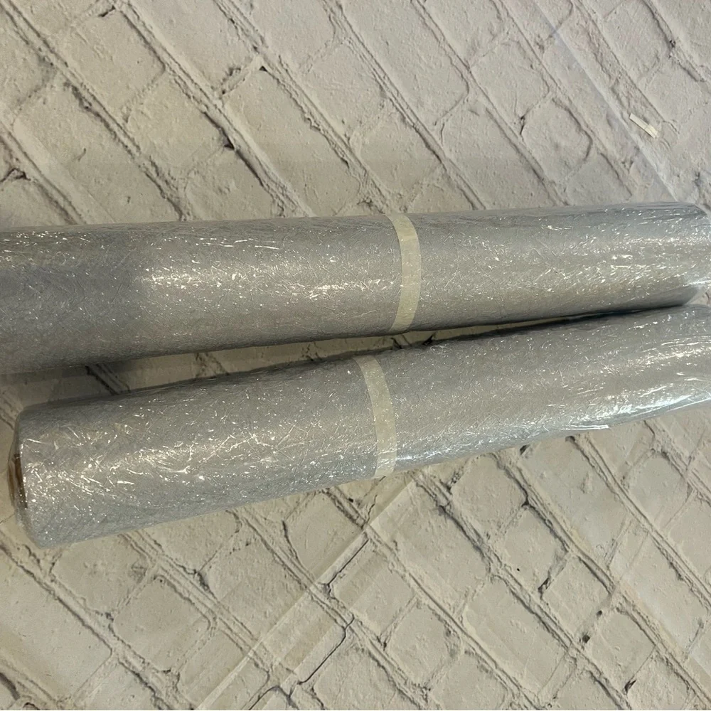 2 rolls of Silver Grey Wallpaper